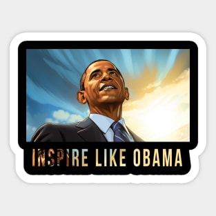 Inspire Like Obama, Barack Obama, Black History Sticker